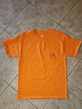 Guy Harvey Orange Short Sleeve Pocket Tee